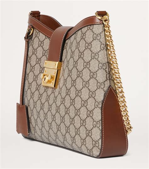 gucci medium padlock gg shoulder bag